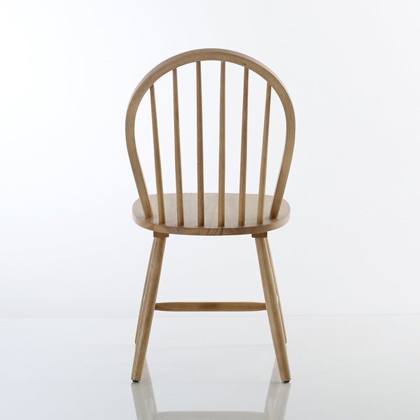Lot de 2 chaises à barreaux Sarine en hévéa massif