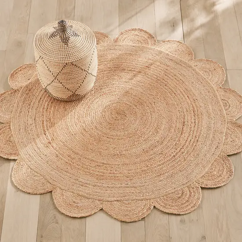 Tapis rond Ouysse jute