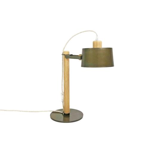 Lampe Abùna en chêne et métal