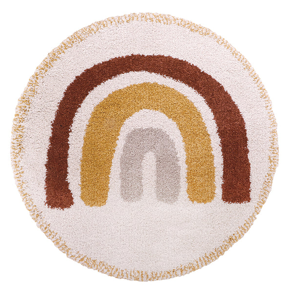 Tapis enfants rond arc-en-ciel Dez