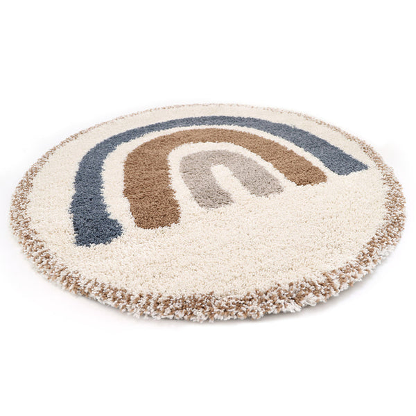 Tapis enfants rond arc-en-ciel Dez
