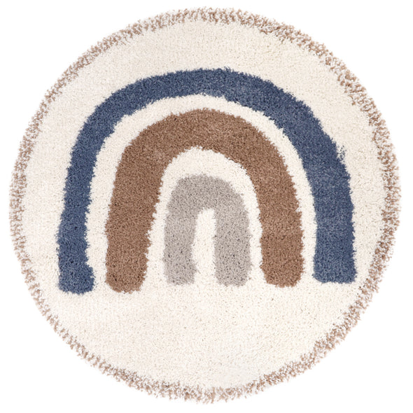 Tapis enfants rond arc-en-ciel Dez