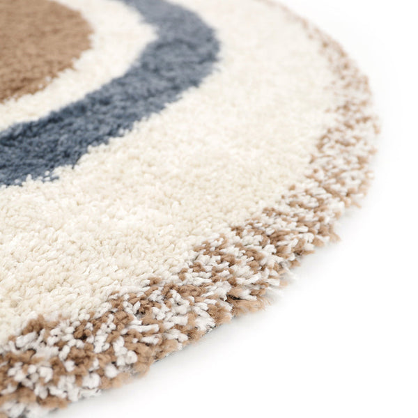 Tapis enfants rond arc-en-ciel Dez