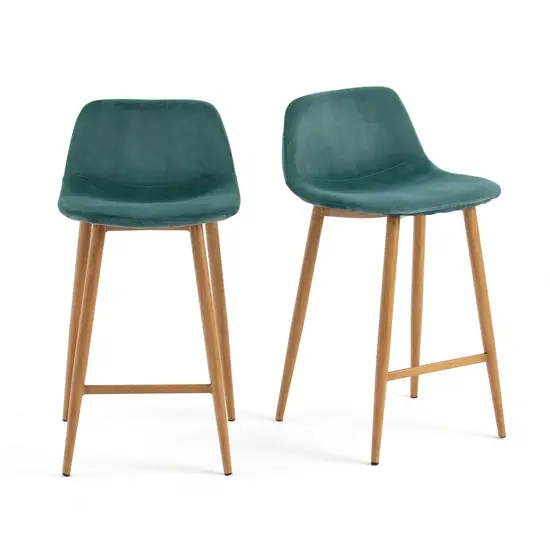 Lot de 2 chaise de bar mi-hauteur, Viroin