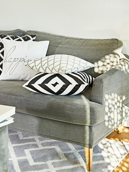 DE - Housse de coussin Leda en coton natté