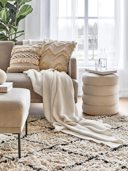 DE - Tapis Fuhse en polyester et coton