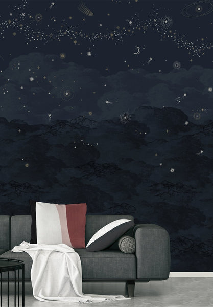 Papier peint Cosmos nuit, panneaux 150cm