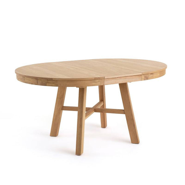 Table ronde extensible Pola en chêne massif