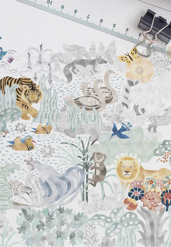 Papier peint Les 5 Continents