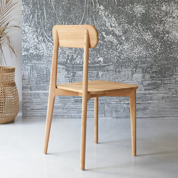 Chaise SAÔNE, en teck, naturel