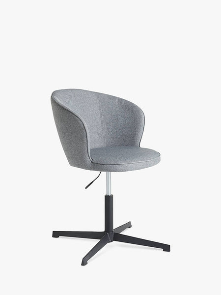 GB - Chaise de bureau Swindale en tissu gris