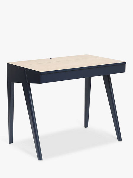 GB - Bureau Eamont en MDF et bambou naturel et bleu