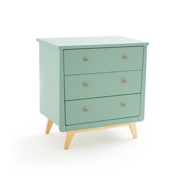 Commode table à langer Berwinne vert de gris