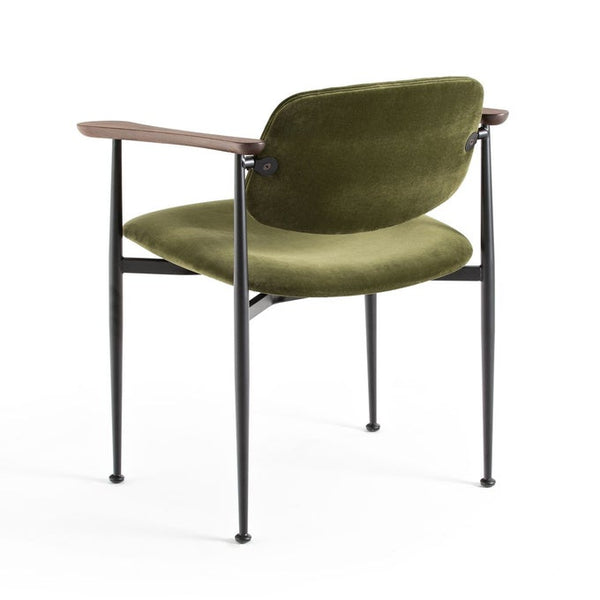 Fauteuil Feldaist coton vert mousse