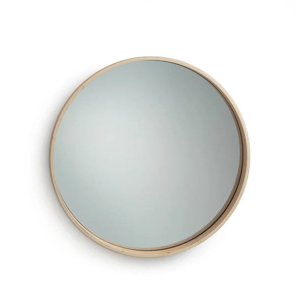 Miroir déco, PAVLA, en chêne clair 59 cm