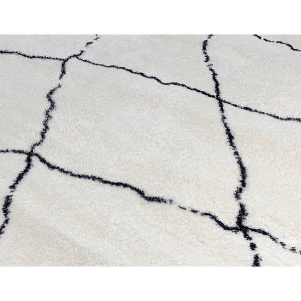 NL - Tapis rond Goorloop en polyester écru