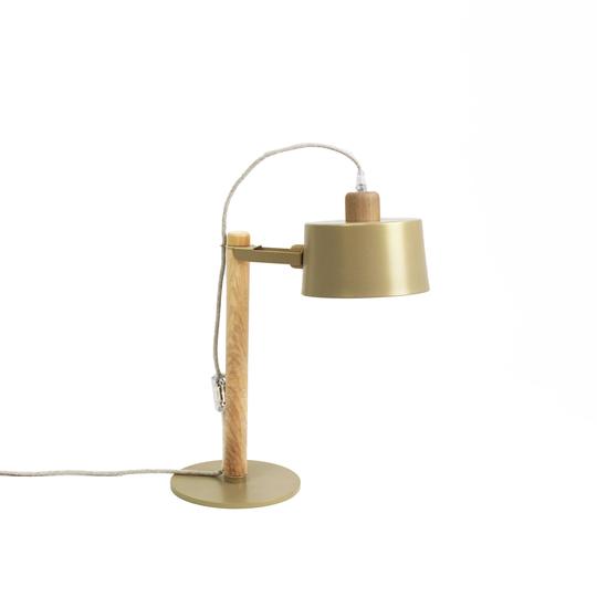 Lampe Abùna en chêne et métal