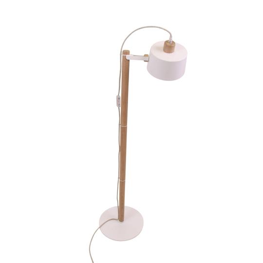 Lampadaire Abùno en chêne et métal