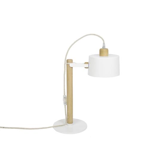 Lampe Abùna en chêne et métal