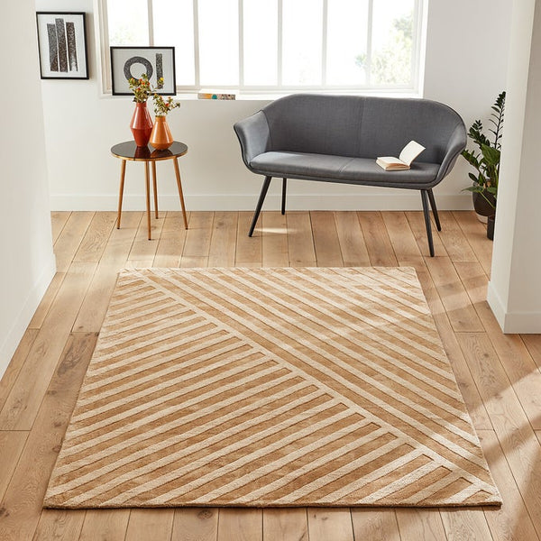 Tapis Raab viscose beige doré