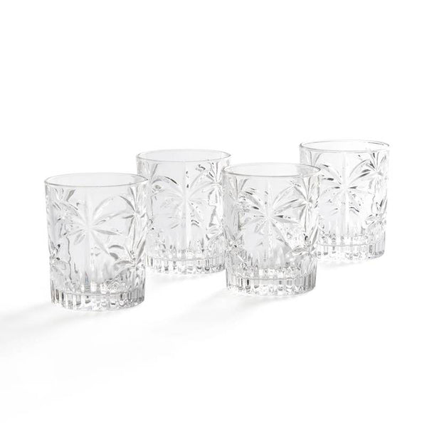 Lot 4 verres ciselés Oria