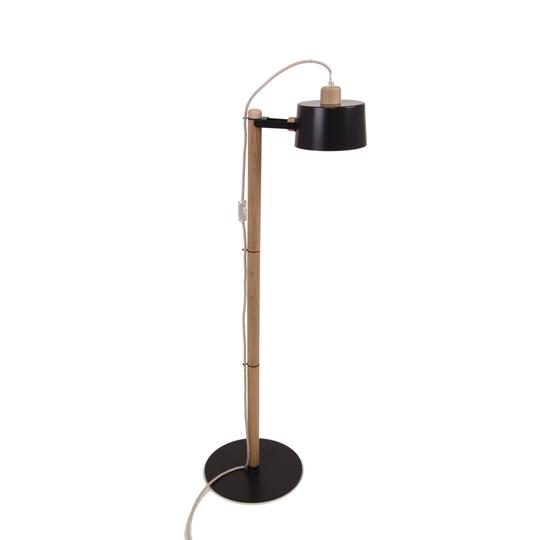 Lampadaire Abùno en chêne et métal