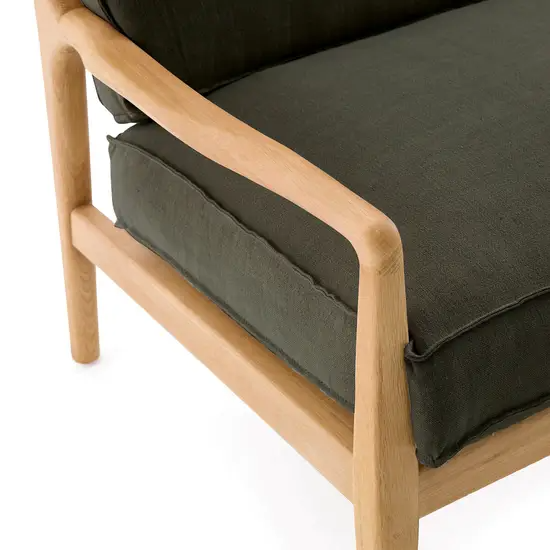 Banquette Papuri en toile kaki