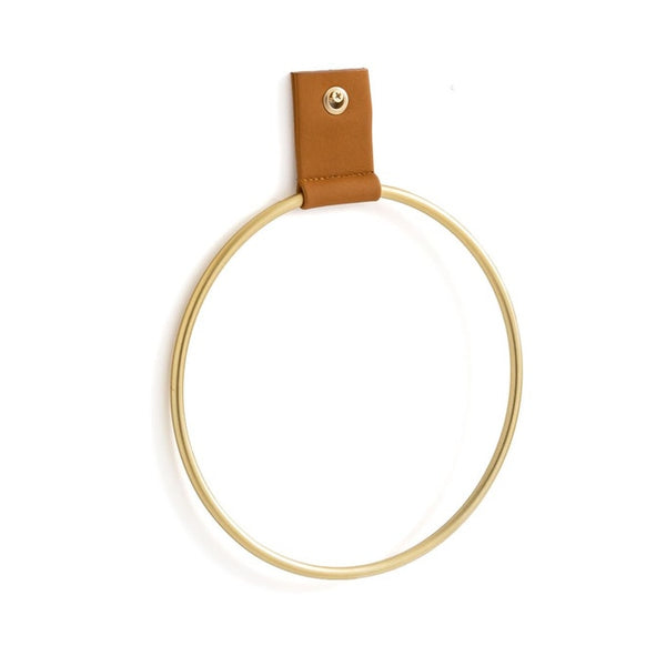 Porte serviette Molignée en métal doré