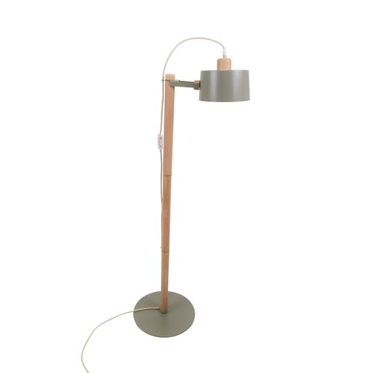 Lampadaire Abùno en chêne et métal