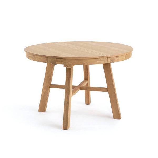 Table ronde extensible Pola en chêne massif