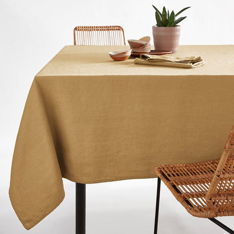 Nappe Mattig en lin ocre