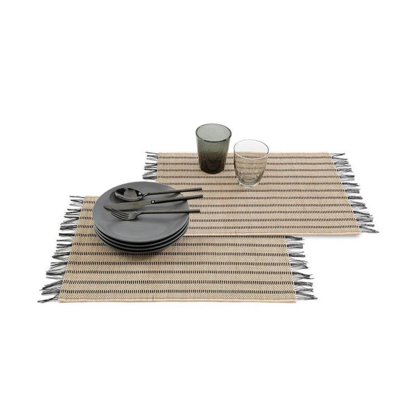 Lot 4 sets de table Maros à franges