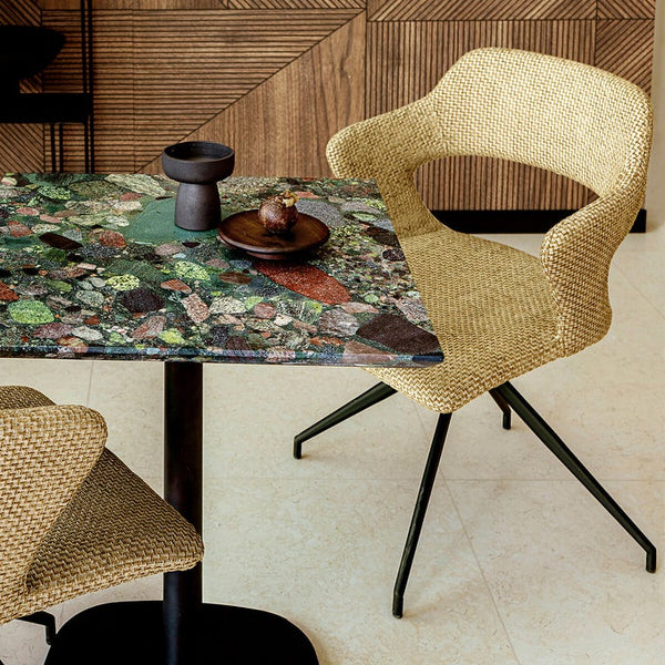 Fauteuil pivotant Steyrling beige