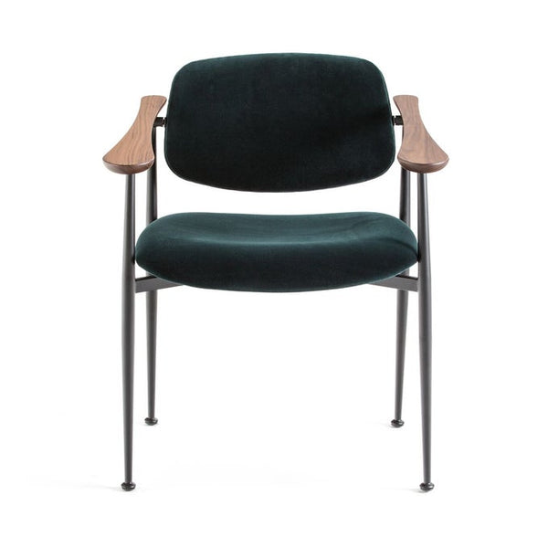 Fauteuil Feldaist coton vert empire