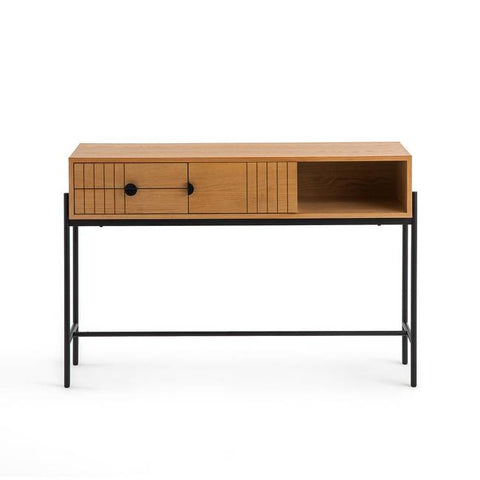 Console Mahavavy chêne et métal