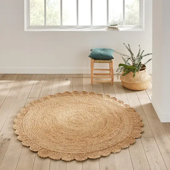 Tapis rond Aubance jute