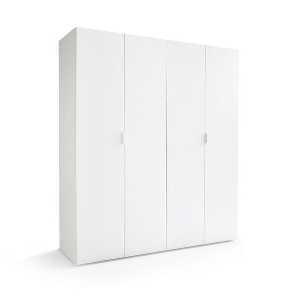 Armoire dressing Leitha en mélaminé blanc