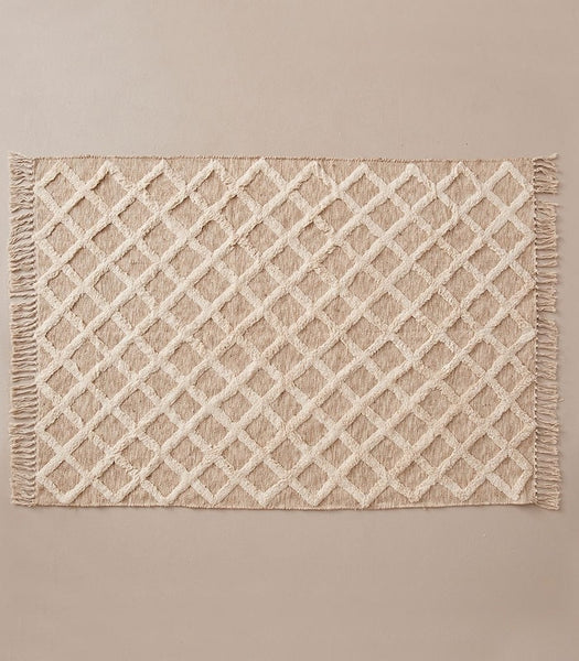 AU - Tapis Nelson naturel - croisillons