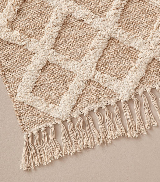 AU - Tapis Nelson naturel - croisillons