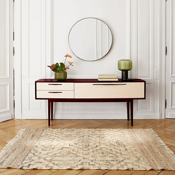 Buffet enfilade laqué IXEURE, marron glacé