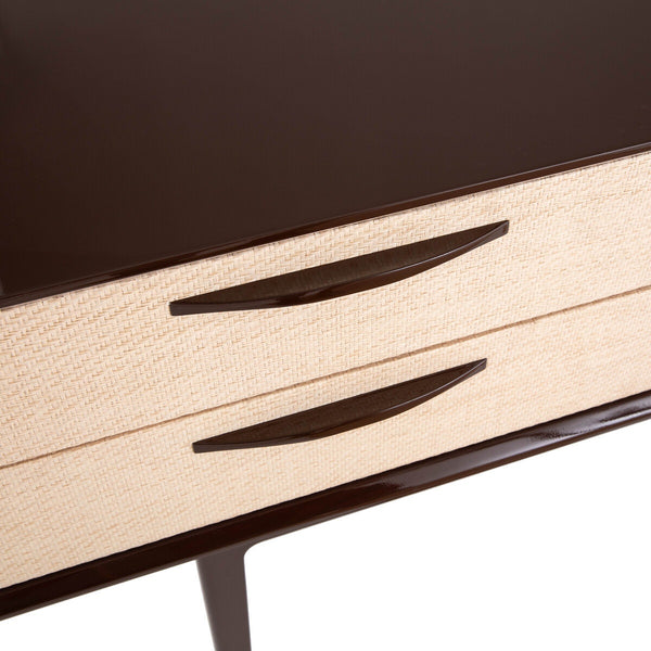 Buffet enfilade laqué IXEURE, marron glacé
