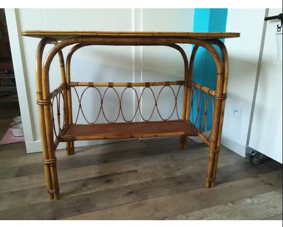 Bureau vintage, Houille, en rotin
