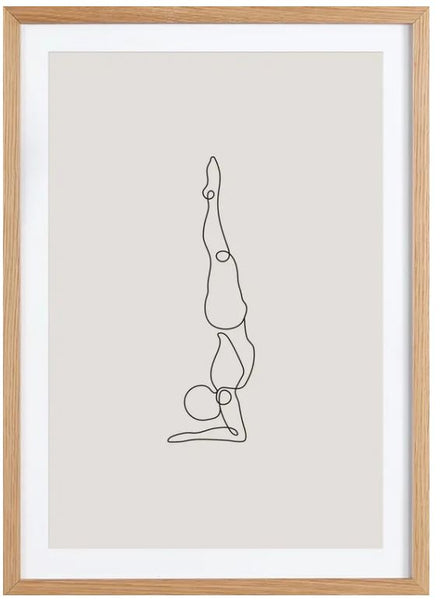 Cadre avec affiche Zwalin beige