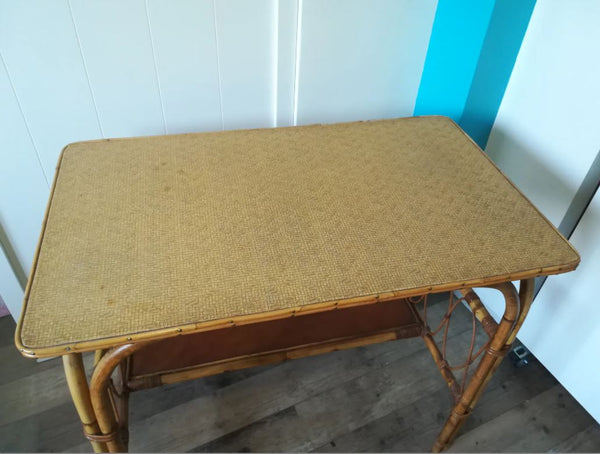 Bureau vintage, Houille, en rotin