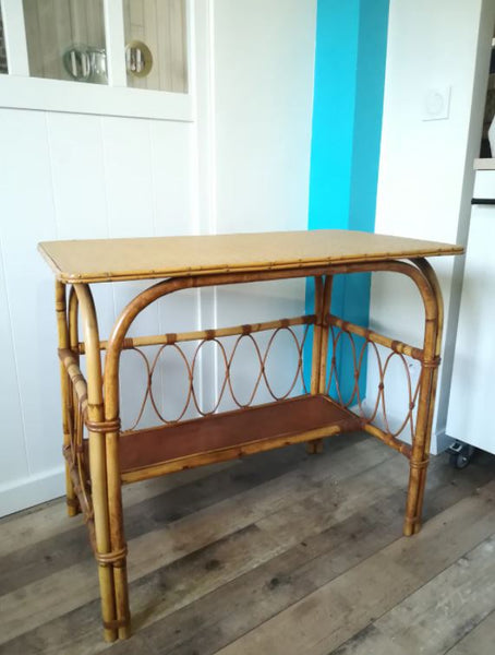 Bureau vintage, Houille, en rotin