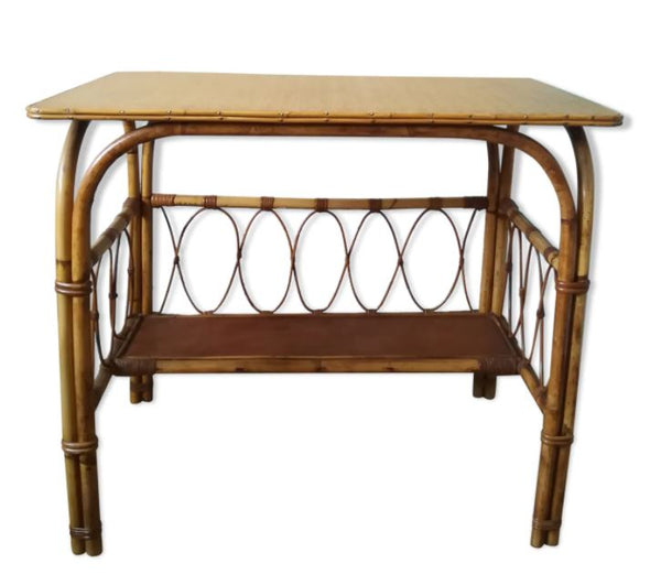 Bureau vintage, Houille, en rotin
