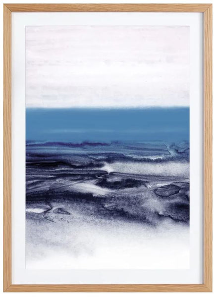 Cadre avec affiche Sambre bleu
