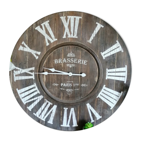 Horloge de seconde main Pelican en bois