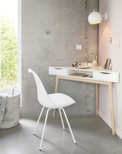 Bureau Alto Beni en chêne et panneau de fibres