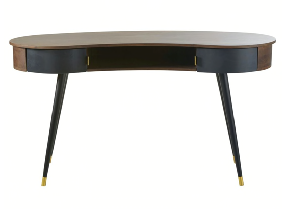 Bureau Desaguadero noir et noyer